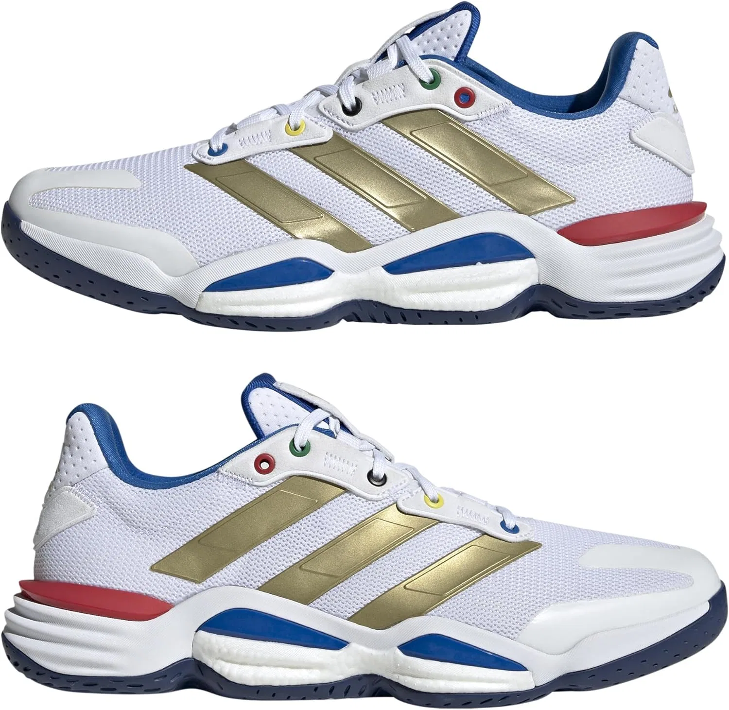 Мужские домашние кроссовки Adidas Stabil 16, White Gold — фото 4