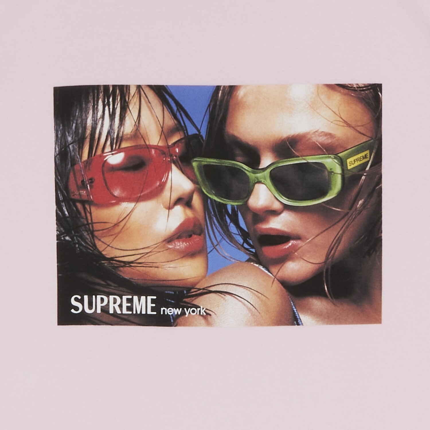 Футболка Supreme Eyewear Светло-розовая — фото 2