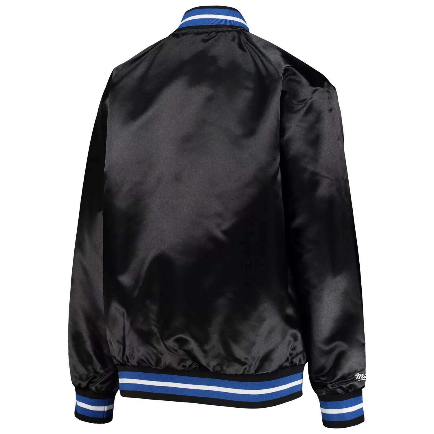 Молодежная куртка Mitchell & Ness Black Orlando Magic Hardwood Classic с атласной курткой на кнопках реглан Unbranded — фото 3