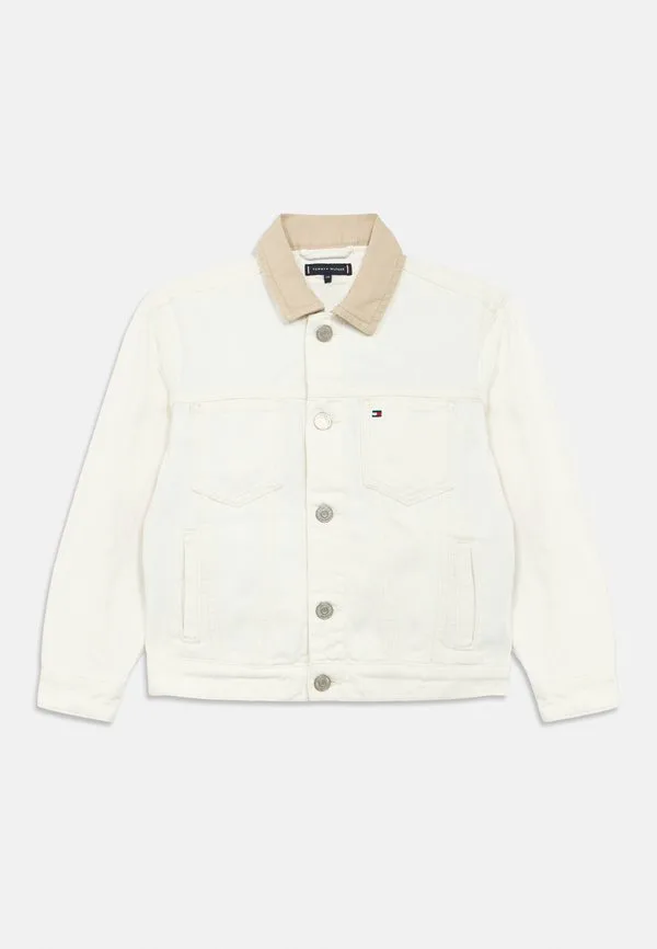 Джинсовая куртка-тракер с логотипом heritage на спине Tommy Hilfiger, White Denim