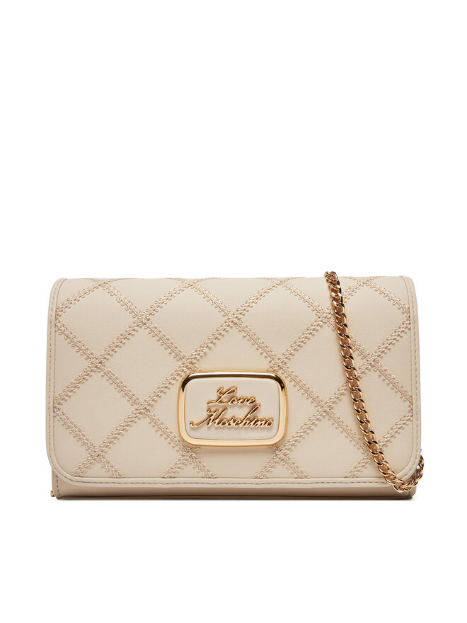 

Вечерняя сумка LOVE MOSCHINO, экрю, Черный, Вечерняя сумка LOVE MOSCHINO, экрю