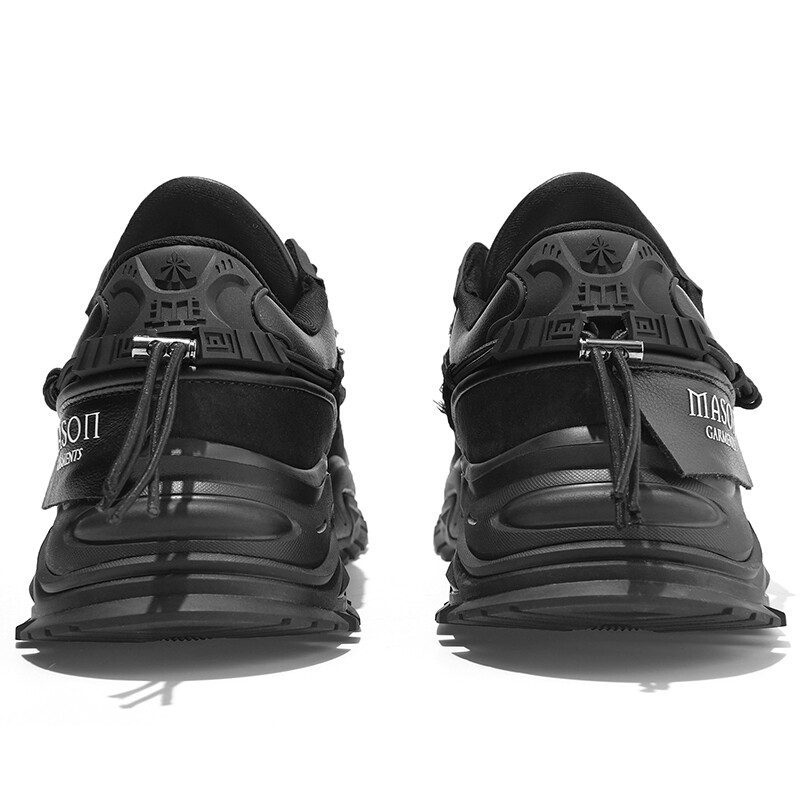 

Кроссовки Shark Tooth Series Chunky унисекс с низким верхом Masongarments, цвет Moon jet black