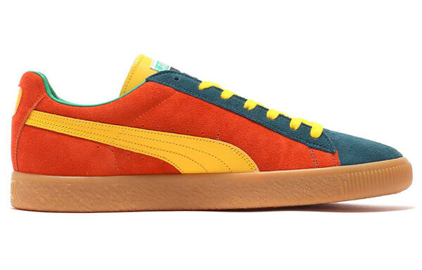 Кроссовки suede vtg mij low tops retro skateboarding shoes orange Puma, оранжевый — фото 2