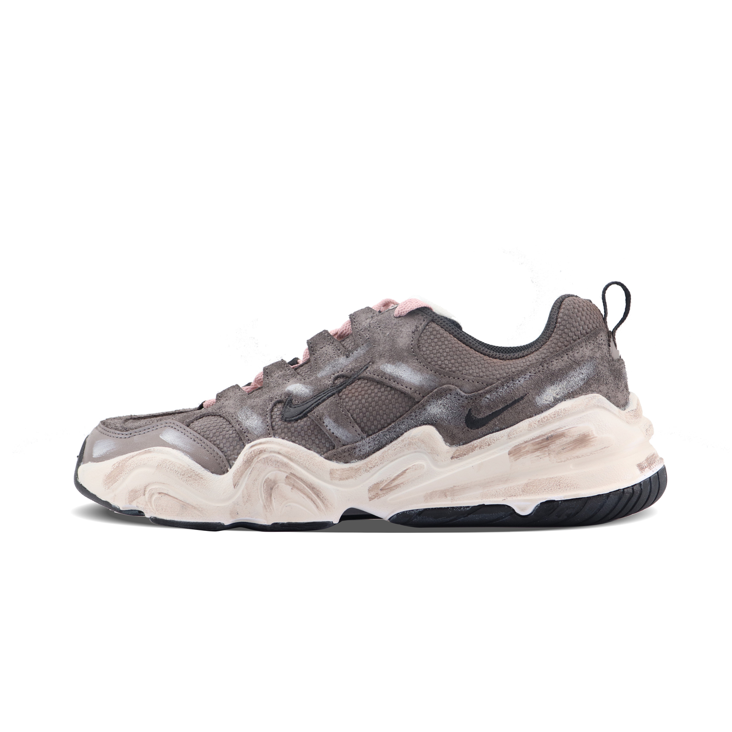 

Nike Tech Hera Mocha Abrasion Resistant Low top Casual Shoes Unisex Coffee