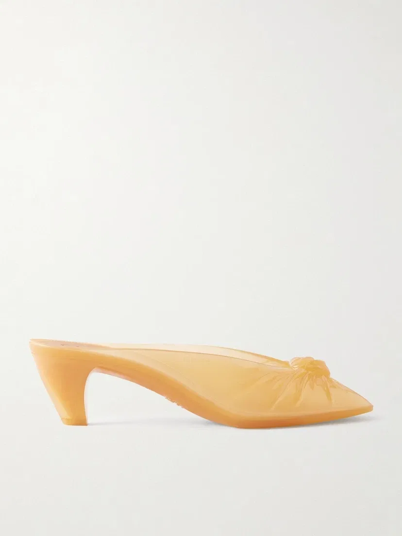 Мюли из жатого ТПУ CHLOÉ, желтый