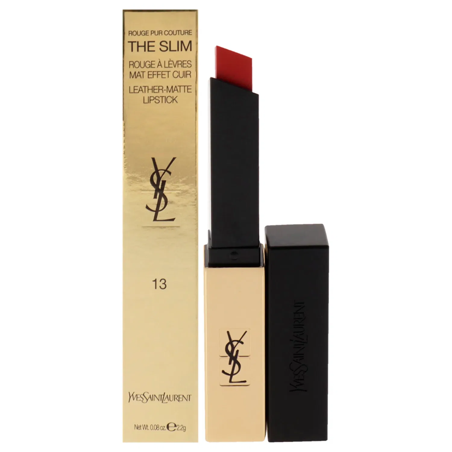 Матовая помада Rouge Pur Couture The Slim Matte Lipstick - 13 Original Coral от Yves Saint Laurent для женщин - 0,08 унции