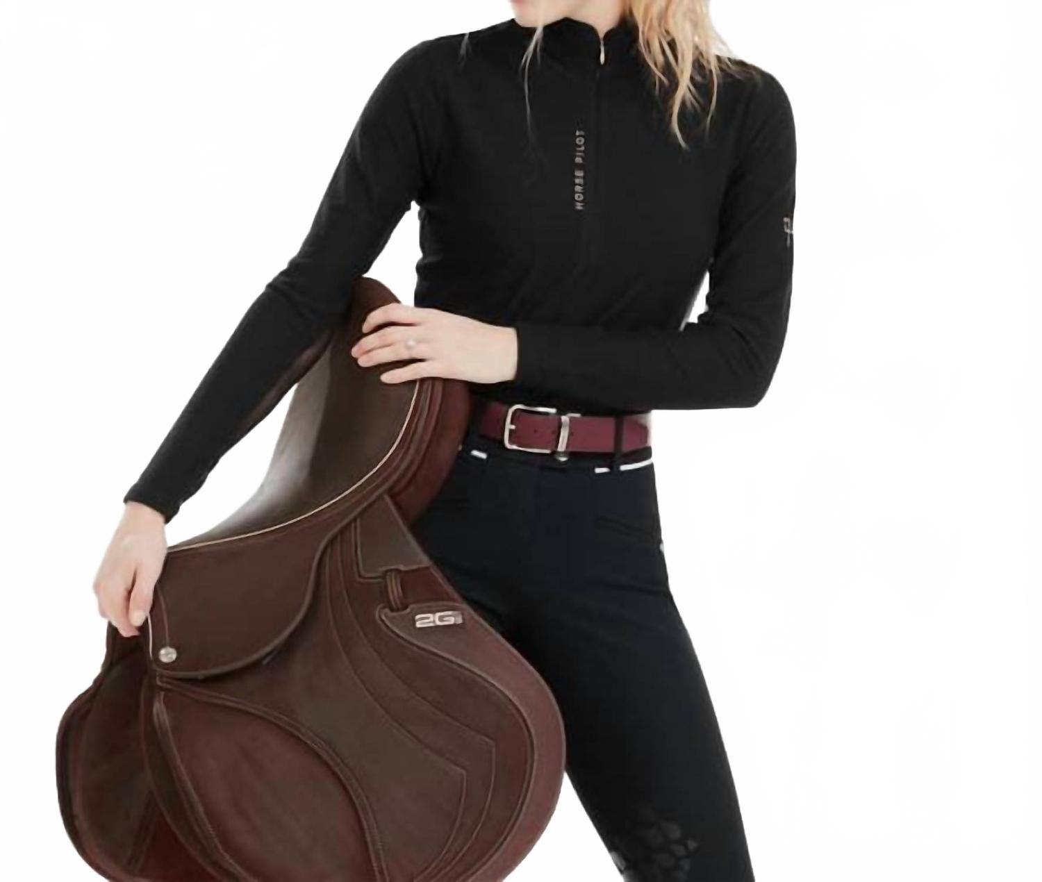 

Рубашка Suntech с длинным рукавом, черная Horse Pilot