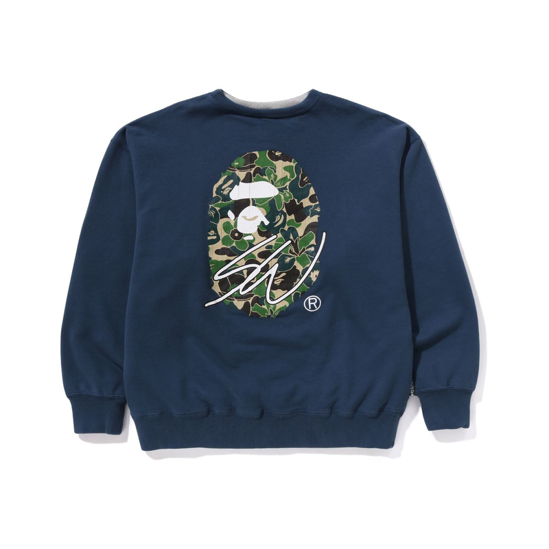 

Толстовка Bape X Sean Wotherspoon 4Way Crewneck A BATHING APE, Marine Blue NYX