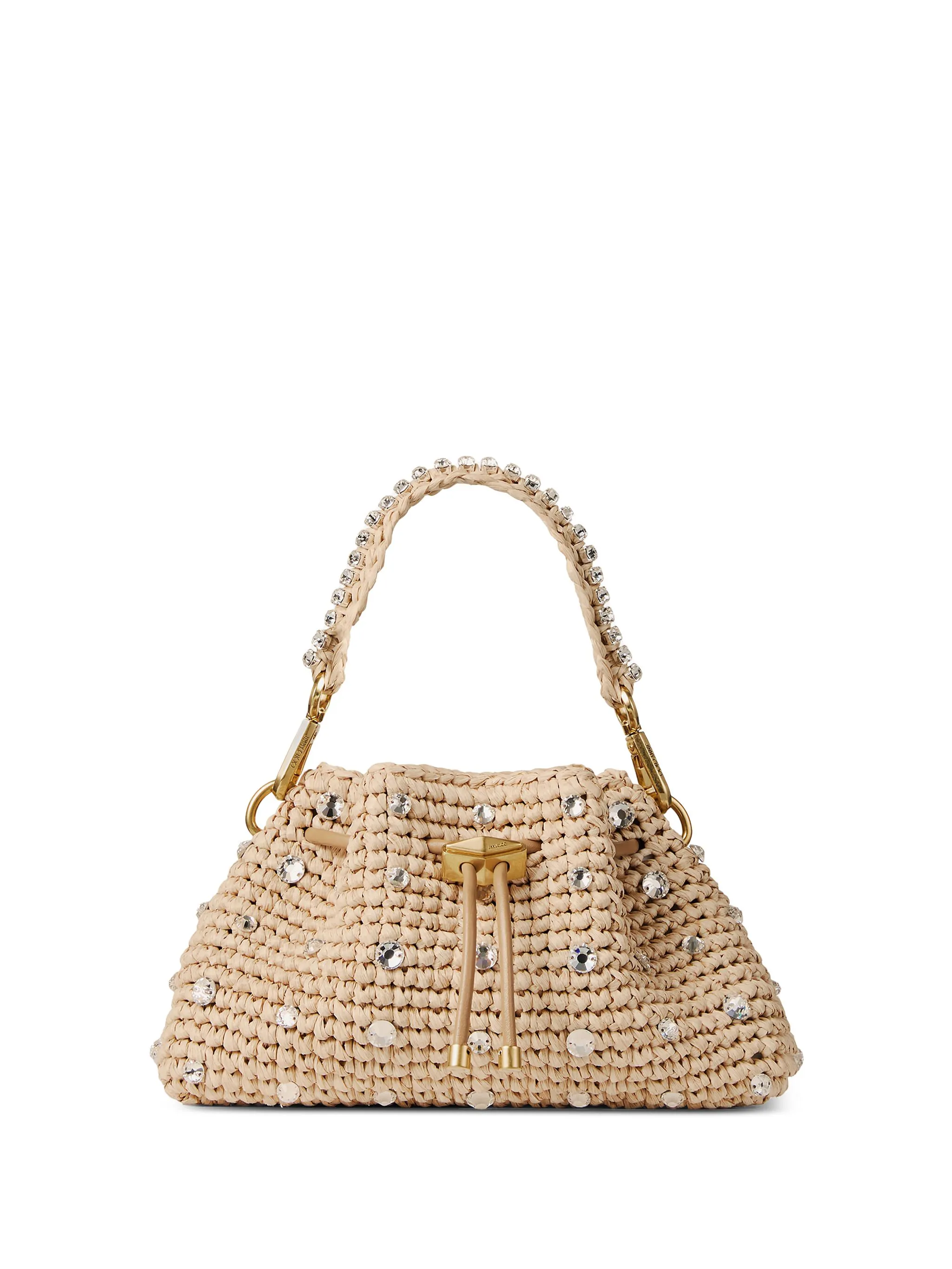 

Сумка на плечо Cinch S из рафии Jimmy Choo, золотистый