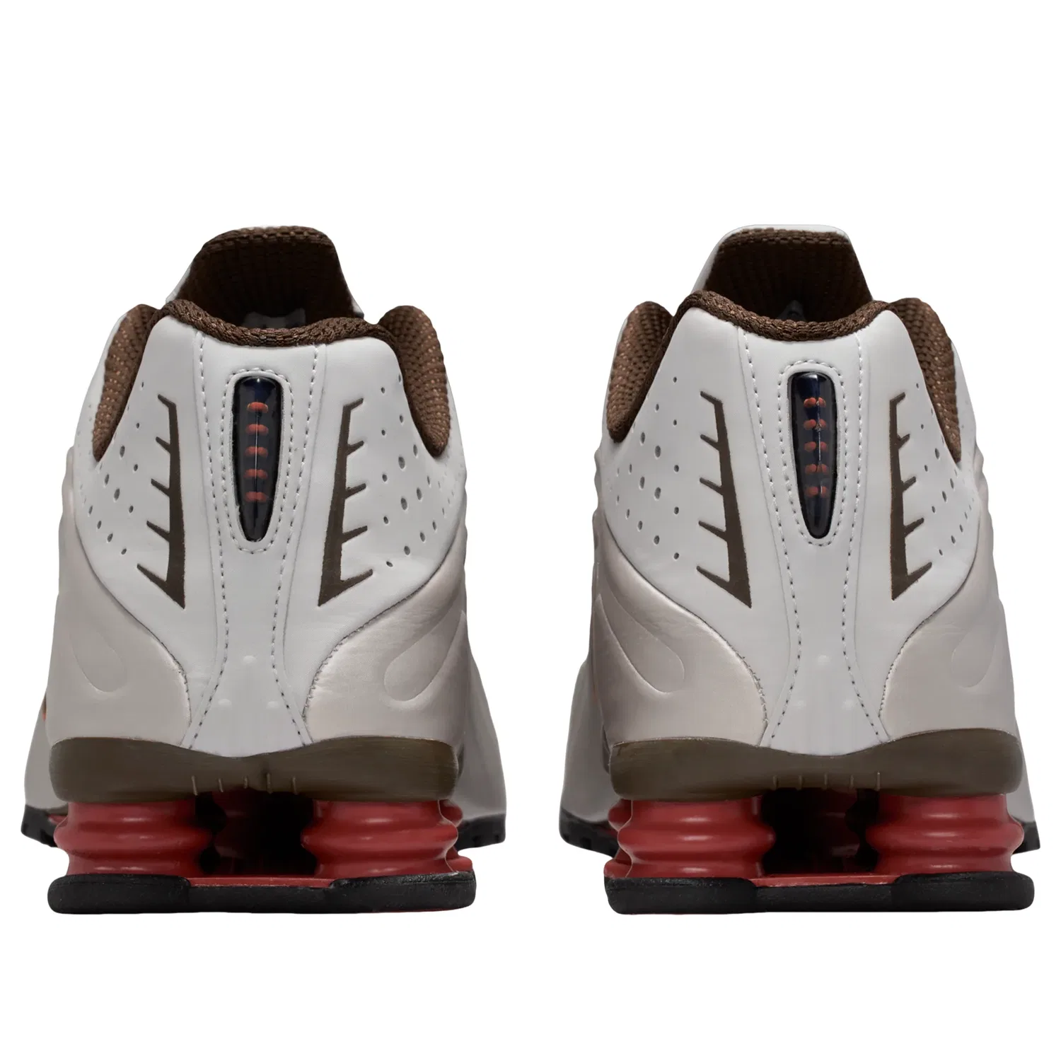 Кроссовки Nike Shox R4 'White Red Grey' HQ1988-010, черный — фото 3