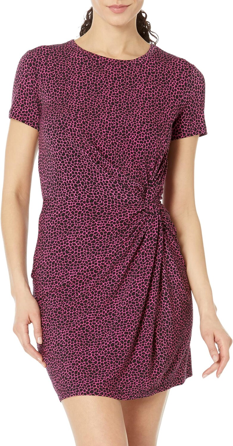 

Мини-платье с короткими рукавами Giraffe MICHAEL Michael Kors, цвет Cerise