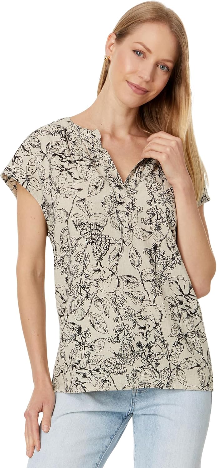 

Женская туника-блузка с бабочкой от Tommy Hilfiger, Natural Multi