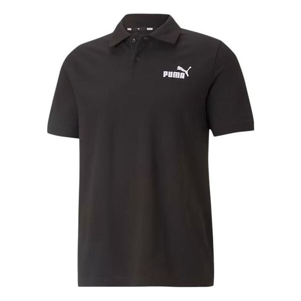 

Футболка essentials polo shirt 'black' Puma, черный