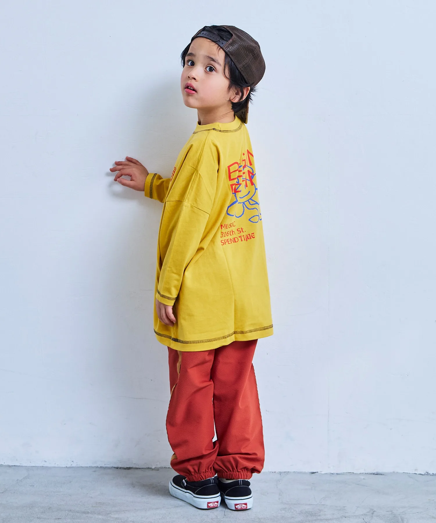 Детская футболка с принтом Life Support Products жёлтая