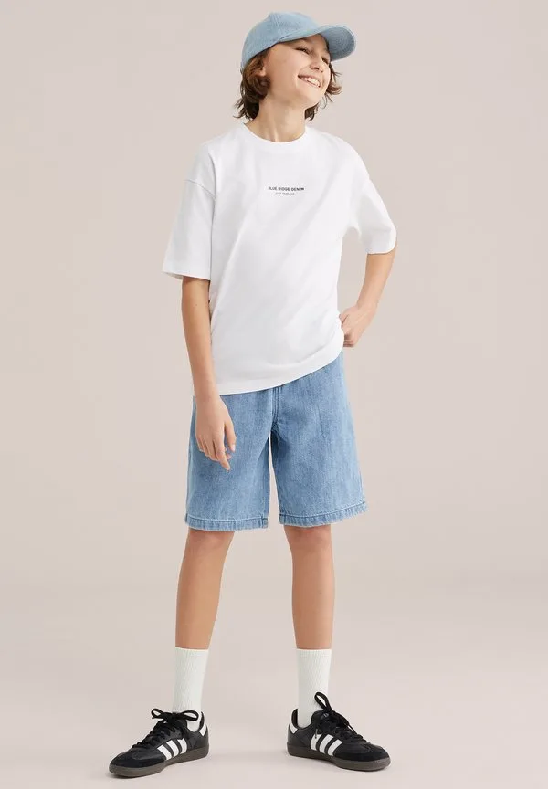 Футболка с принтом «голубой хребет» We Fashion, White