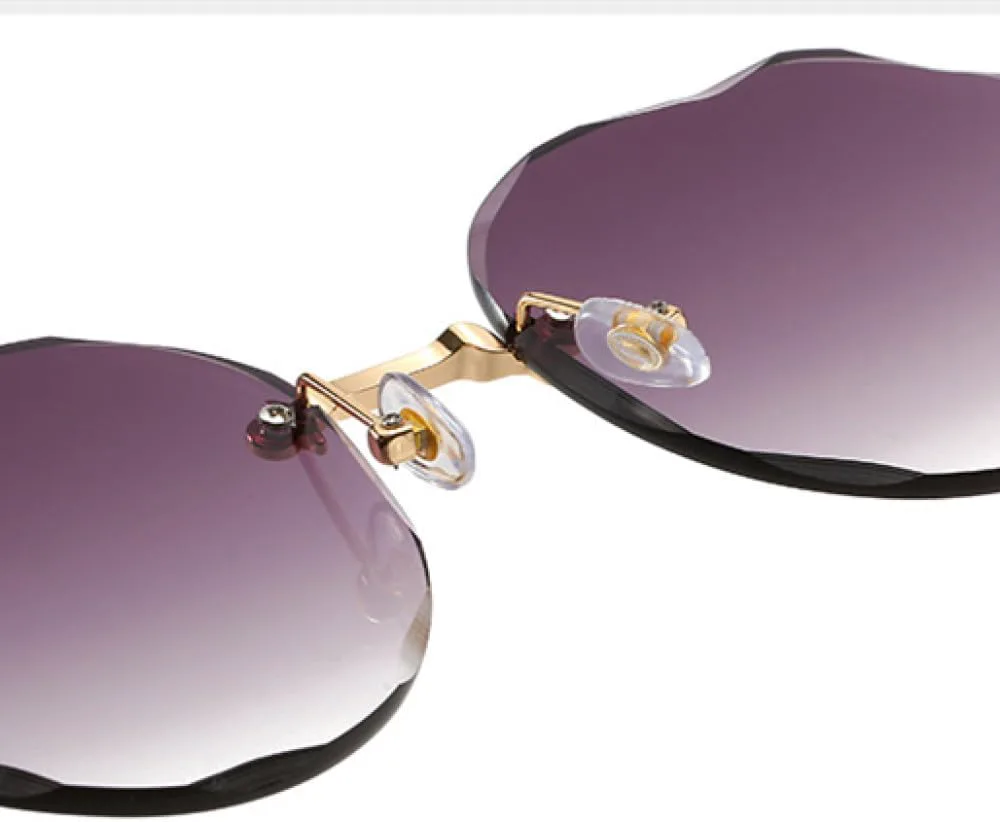 

Женские солнцезащитные очки без оправы 2027 года, градиентные солнцезащитные очки, винтажные женские очки без оправы, защита от ультрафиолета UV400 MTZJH, 2