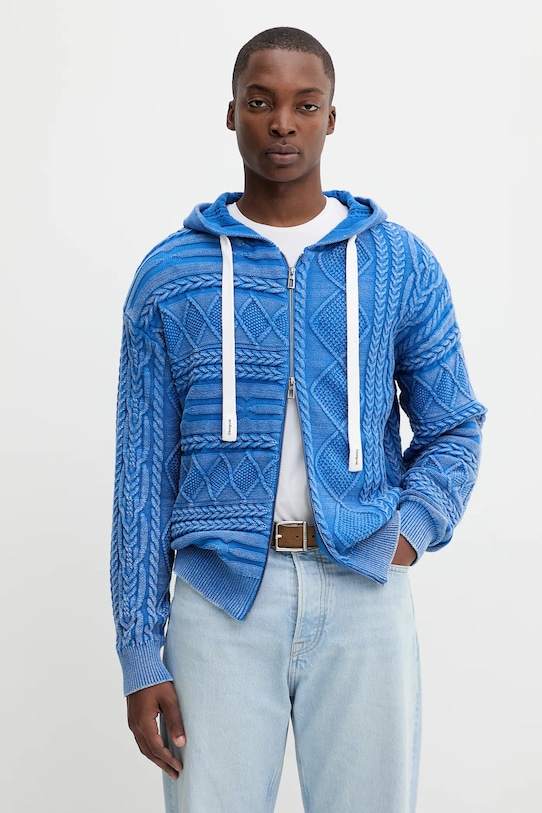

Хлопковый кардиган BLUEWASHED Desigual, синий
