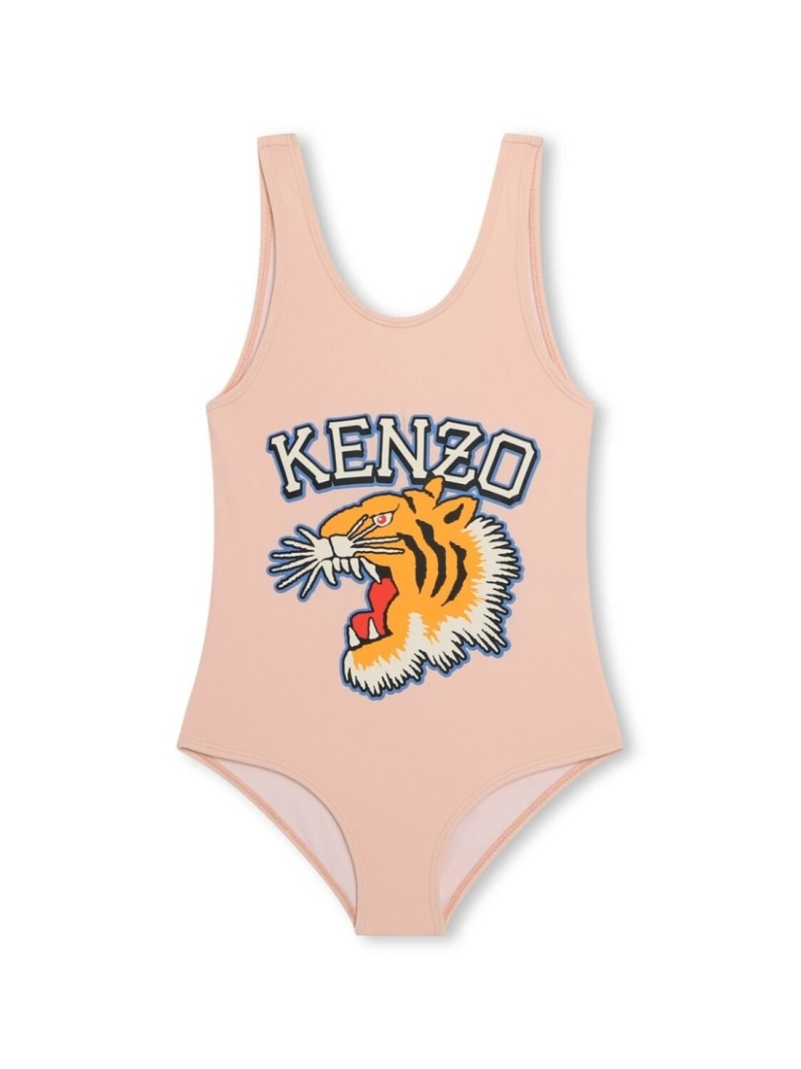 

Kenzo Kids купальник с U-образным вырезом и логотипом, розовый