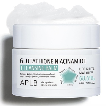 

Очищающий бальзам с глутатионом и ниацинамидом Lipo Gluta Niac Oil 68,6% 2,71 Aplb
