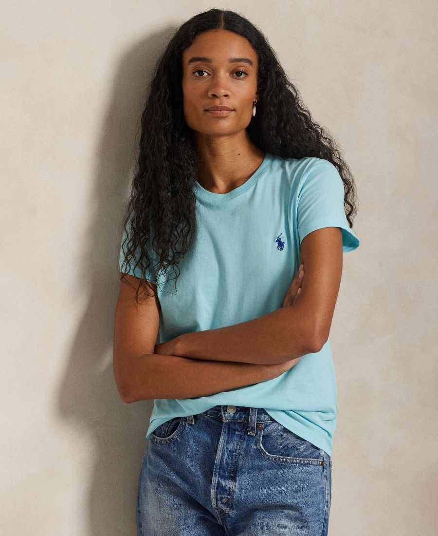

Женская футболка с круглым вырезом Polo Ralph Lauren, Turquoise Nova, Синий, Женская футболка с круглым вырезом Polo Ralph Lauren, Turquoise Nova
