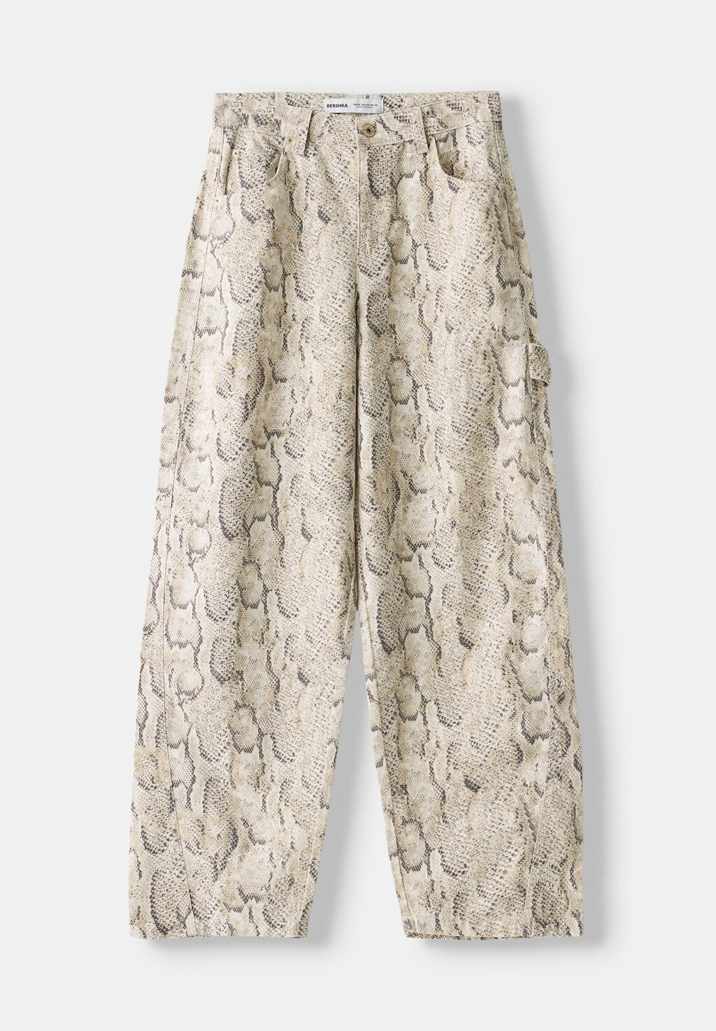 

Тканевые брюки ANIMAL PRINT CARPENTER Bershka, разноцветный