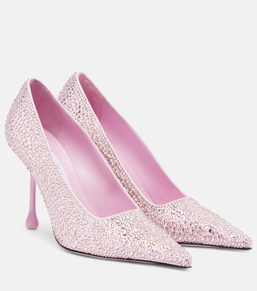 Туфли-лодочки Ixia 95 из атласа с декором Jimmy Choo, Cotton Can
