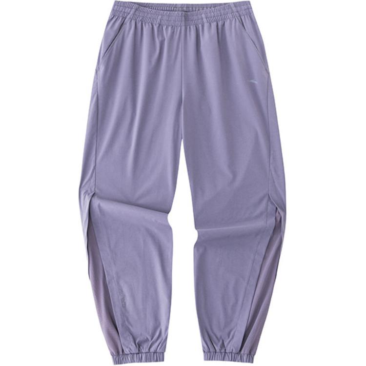 

ANTA Разнообразие тренировочной коллекции вязаные спортивные штаны women's ink vine purple