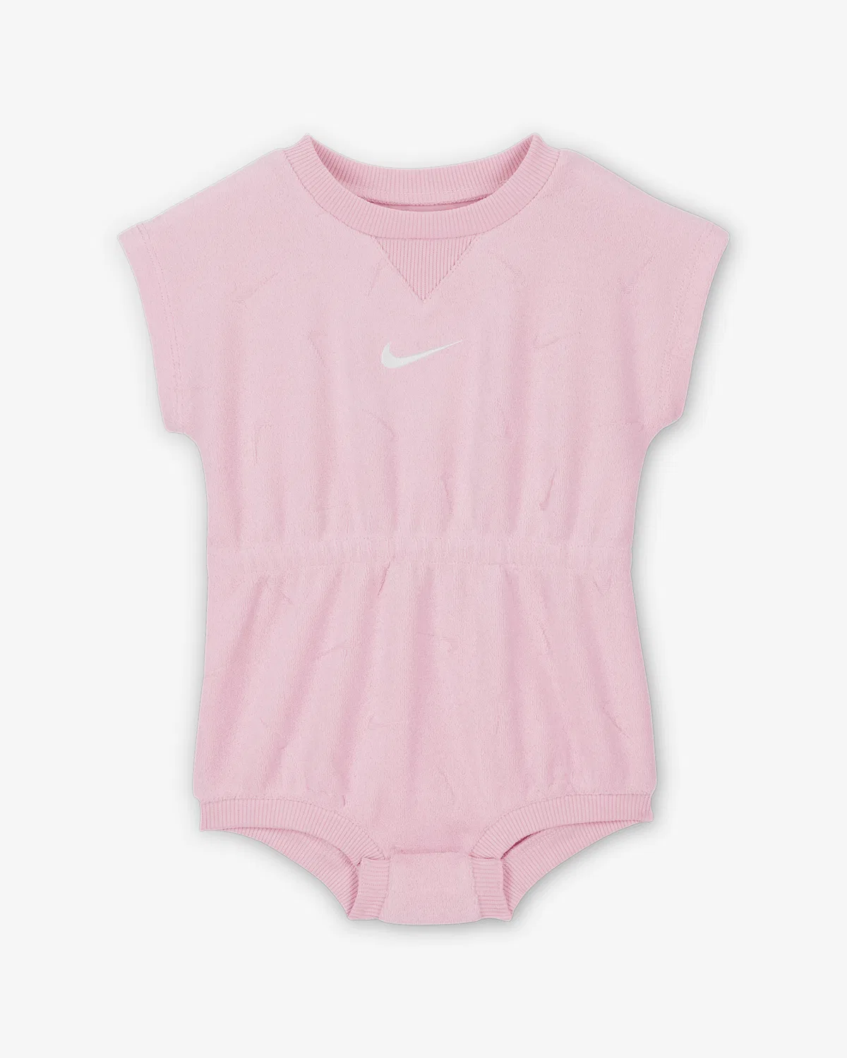 Детский комбинезон из махровой ткани с жаккардовым узором Nike Essentials, Pink Foam