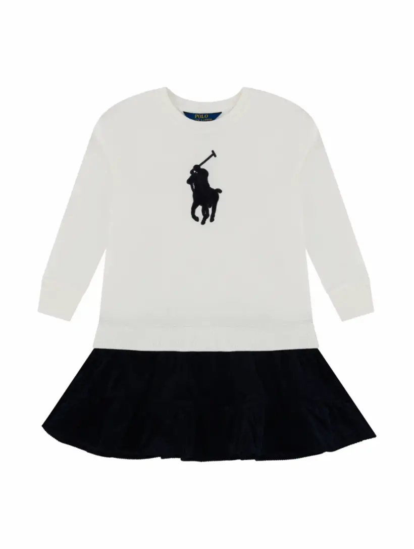 

Хлопковое платье в стиле колор-блок Ralph Lauren, мультиколор