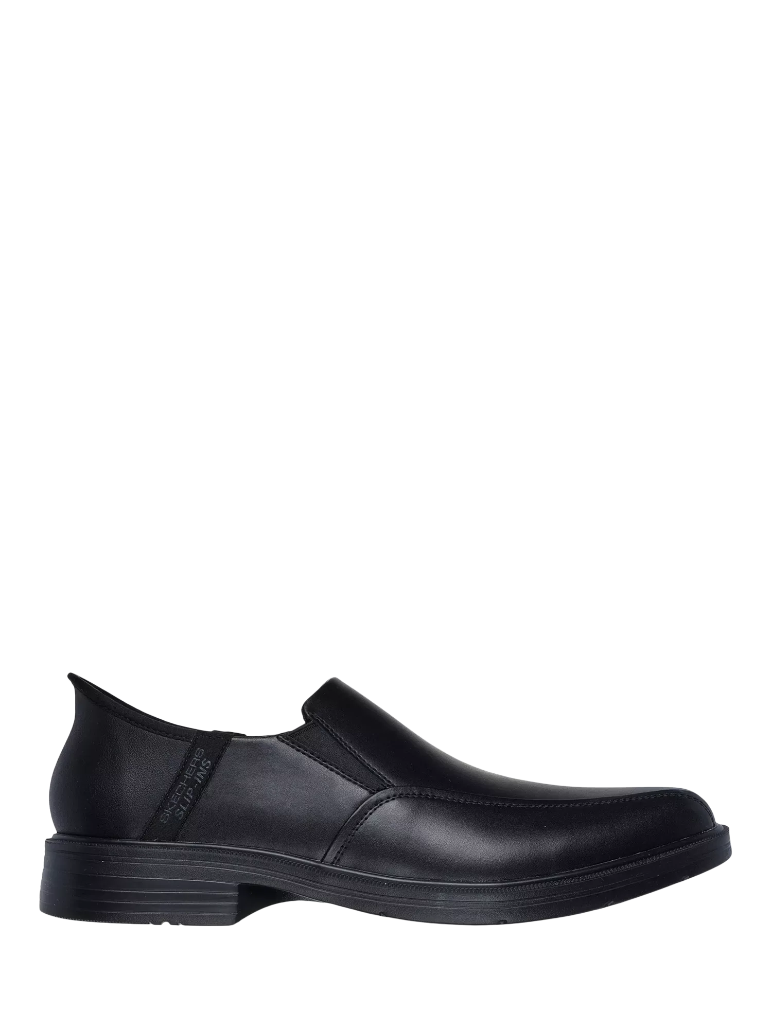 Кожаные туфли-слипоны Caswell Frantone, свободная посадка, классические, черные Skechers