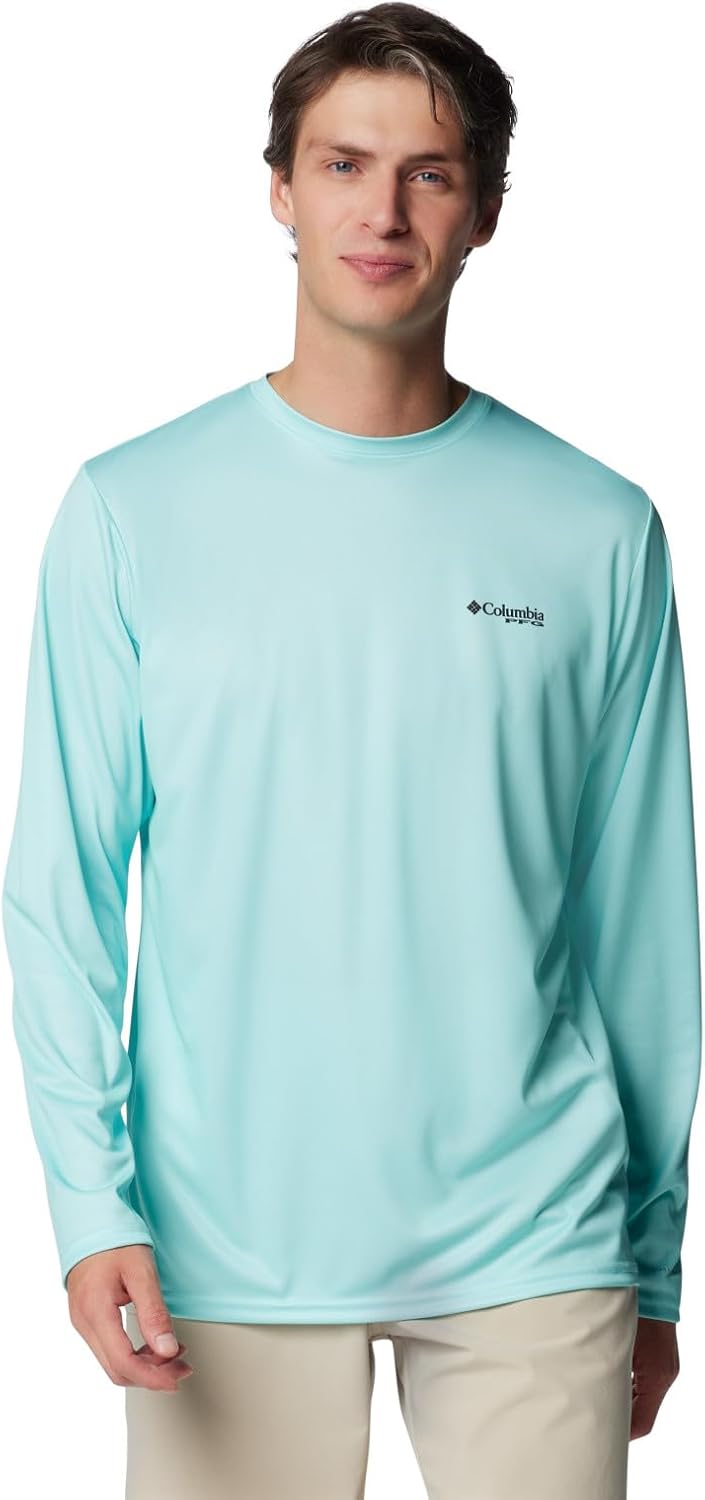 

Columbia мужская футболка с длинным рукавом Terminal Tackle PFG Blackline, Gulf Stream/Blackline Tarpon