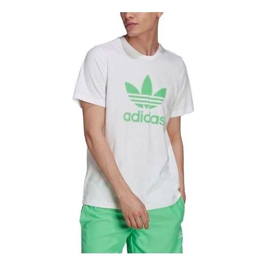 

Футболка Adidas Original Adicolor Classics Trefoil Tee 'White Semi Screaming Green', белый, Белый;серый, Футболка Adidas Original Adicolor Classics Trefoil Tee 'White Semi Screaming Green', белый