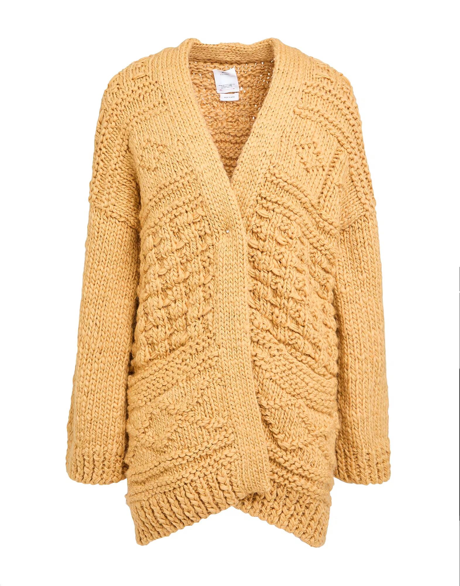 

Кардиган Visvim, горчичный