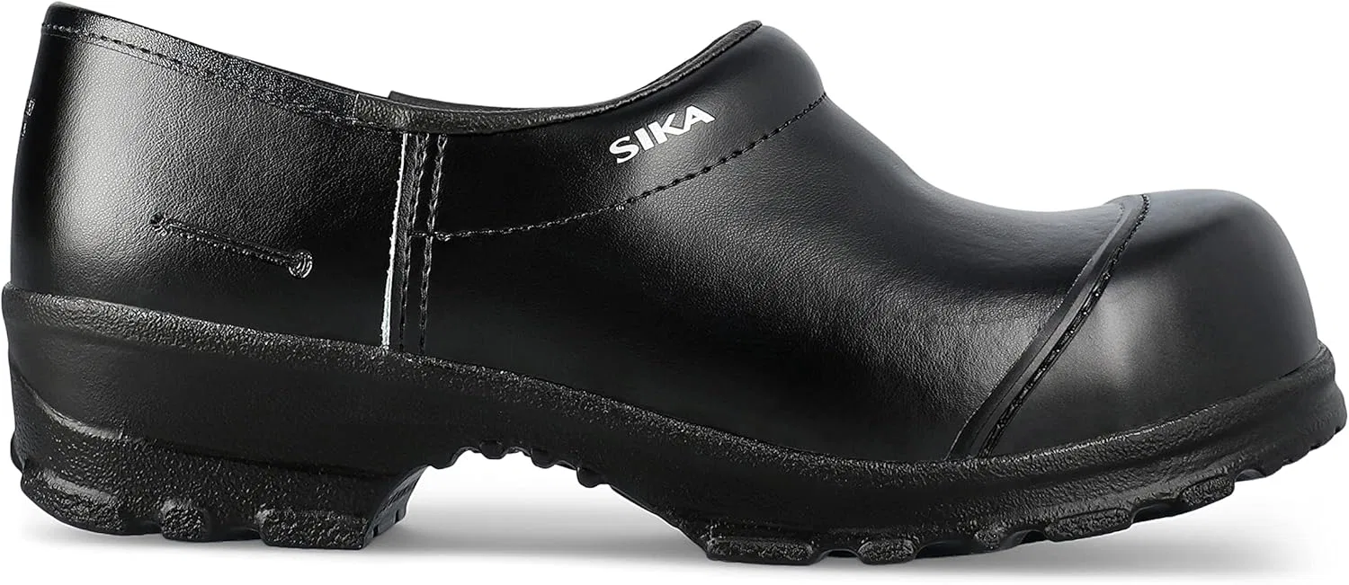 Защитные сабо SIKA Unisex Flex LBS с защитным носком, широкой посадкой, амортизирующей подошвой, из натуральной кожи Permair, нескользящей полиуретановой подошвой, ProNose, предназначены для фермеров, строителей и работников логистики, Black — фото 2