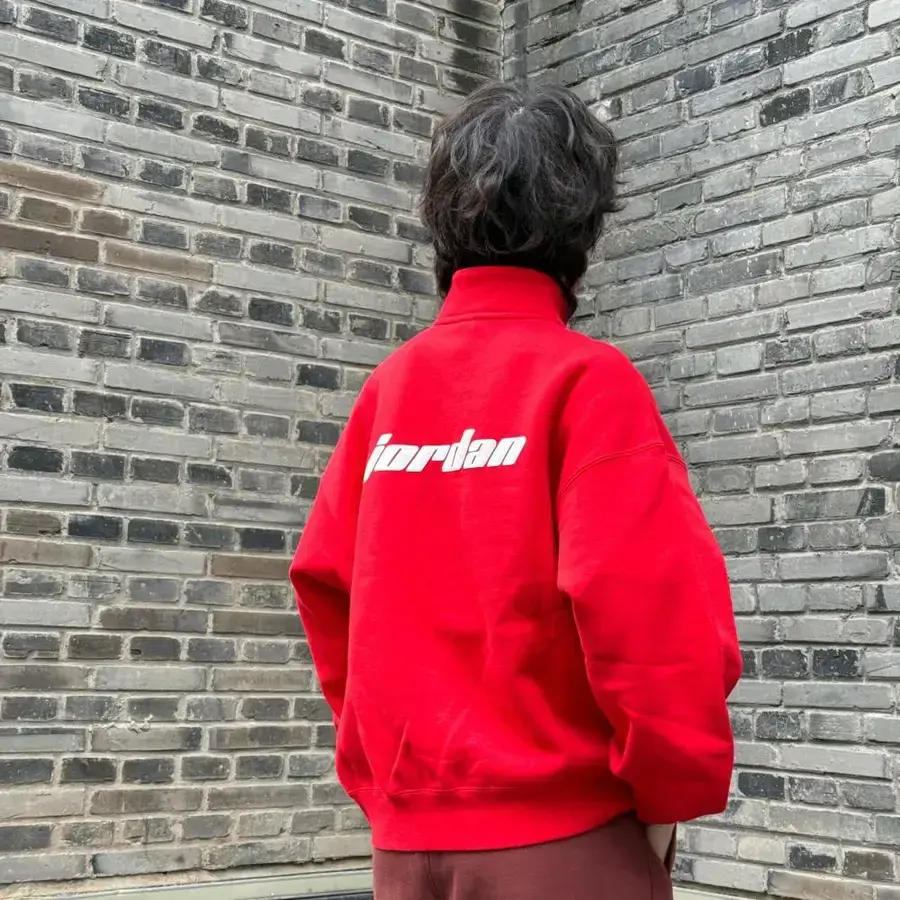 Jordan Толстовка W J Flt Flc QTR ZIP GCEL женская красная — фото 4
