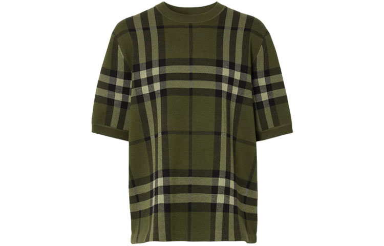 Футболка Burberry мужская, зеленый — фото 3