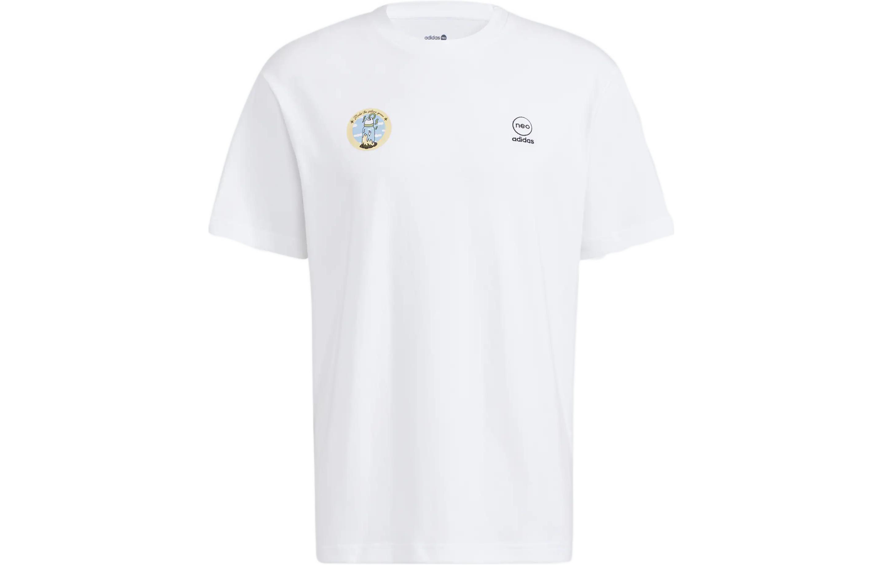 

Adidas Neo Футболка унисекс белая, Белый, Adidas Neo Футболка унисекс белая