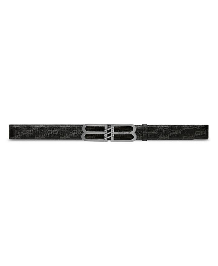 

Ремень Bb Signature Bb Monogram Canvas с покрытием Balenciaga, черный
