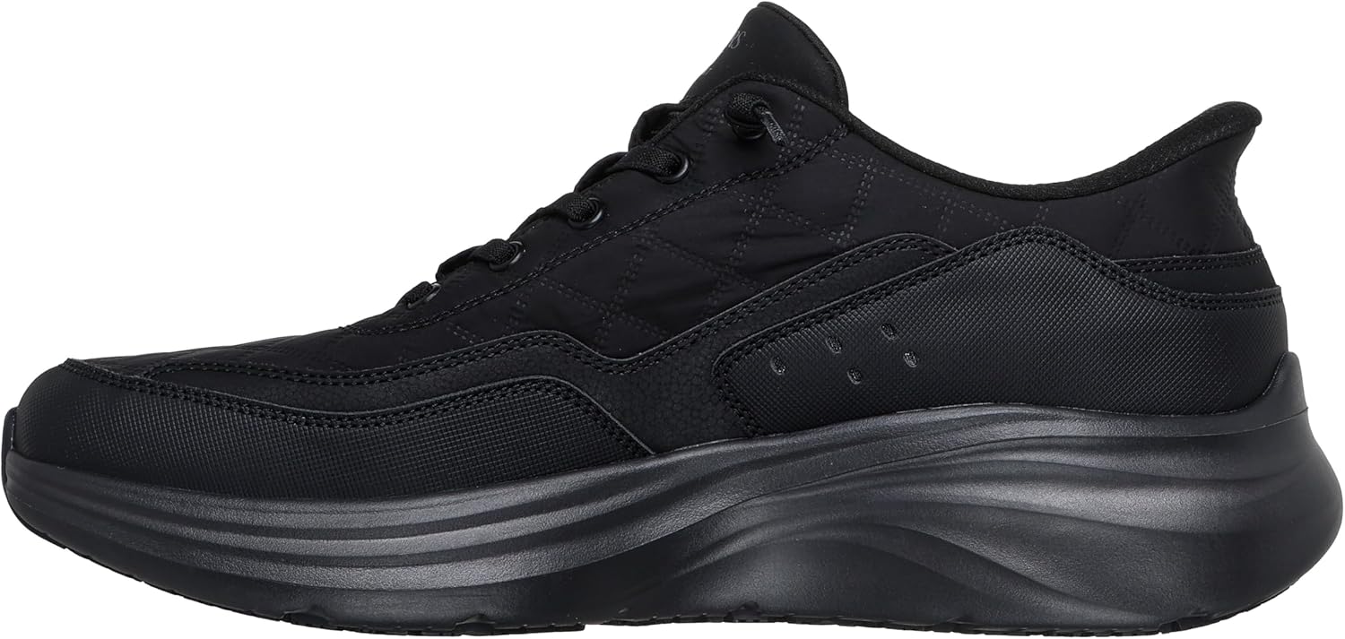Мужские слипоны Skechers Contour Foam SR с удобной посадкой, черный — фото 3