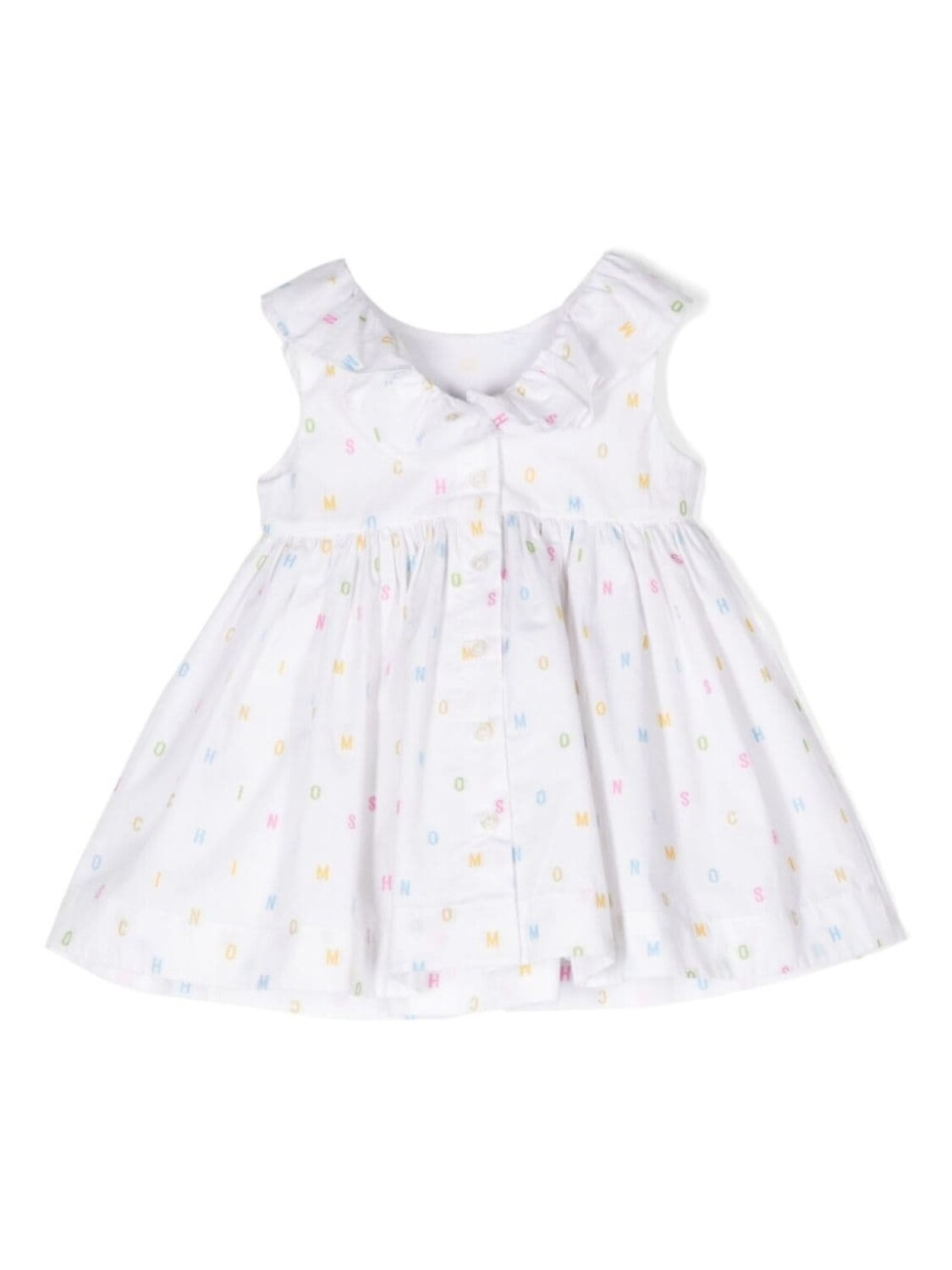 

Moschino Kids платье с логотипом, белый