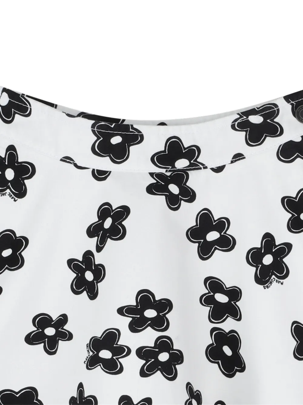 Юбка асимметричного кроя с цветочным принтом Marc Jacobs Kids, белый — фото 3