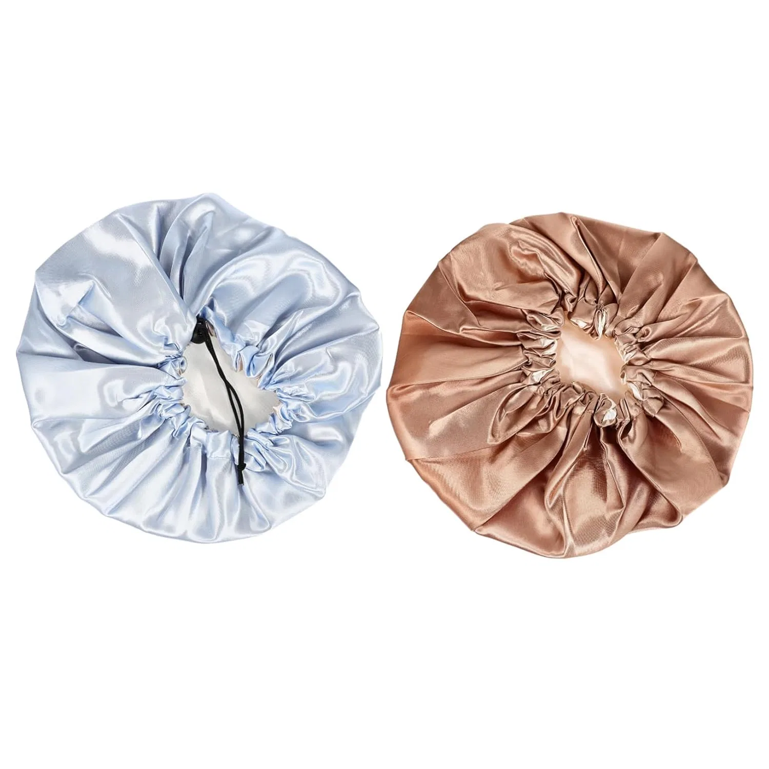 Эластичная шапочка для сна GLEAVI из двухслойного атласного шелка, 2 штуки Gleavi