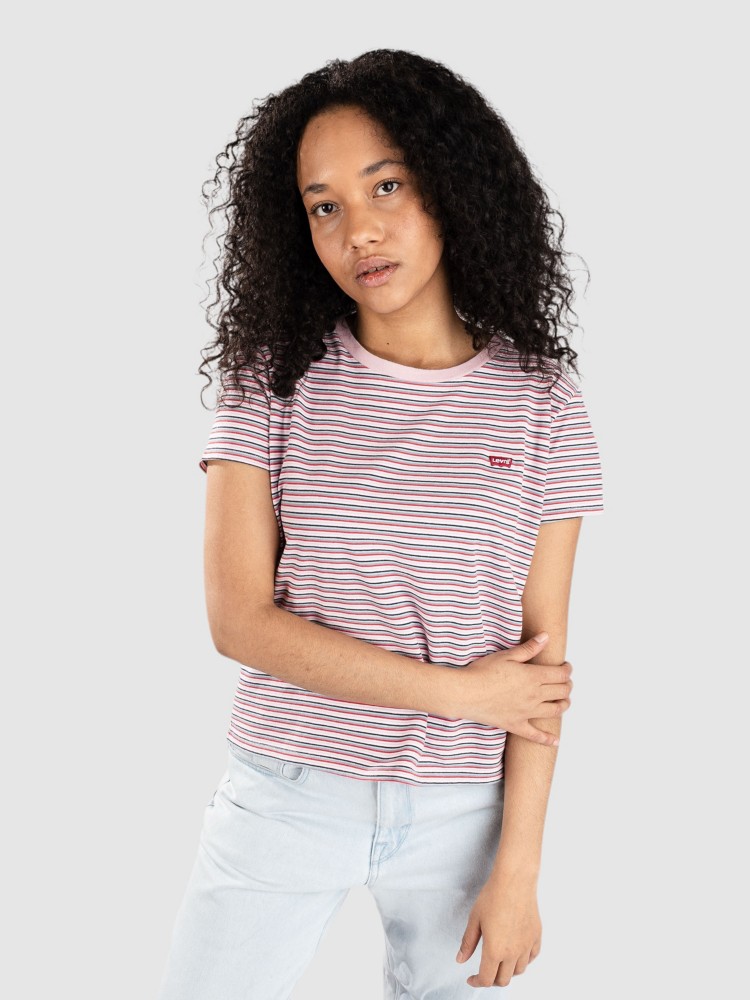 Футболка Levi's Perfect T-Shirt, coriander stripe fragrant — фото 3