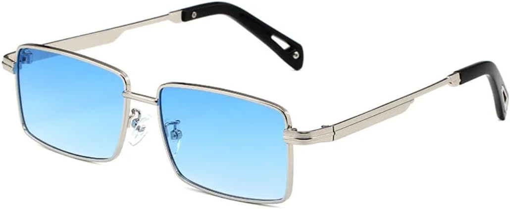 

Ретро-модные солнцезащитные очки для женщин и мужчин, металлические солнцезащитные очки, классический винтаж, защита от УФ-излучения UV400, для активного отдыха SZVVBKK, Silver Blue