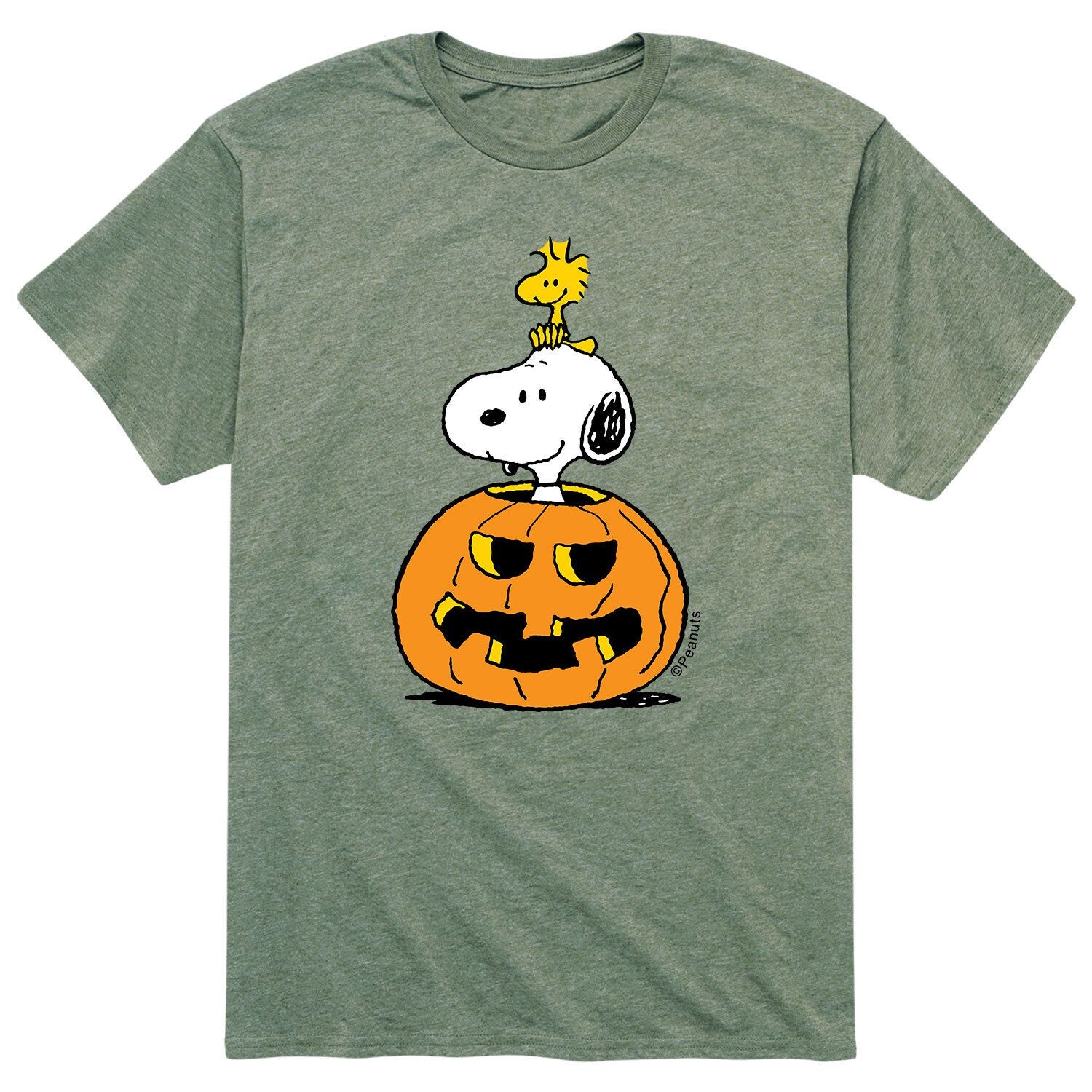 

Мужская футболка арахисового цвета Snoopy Woodstock Licensed Character