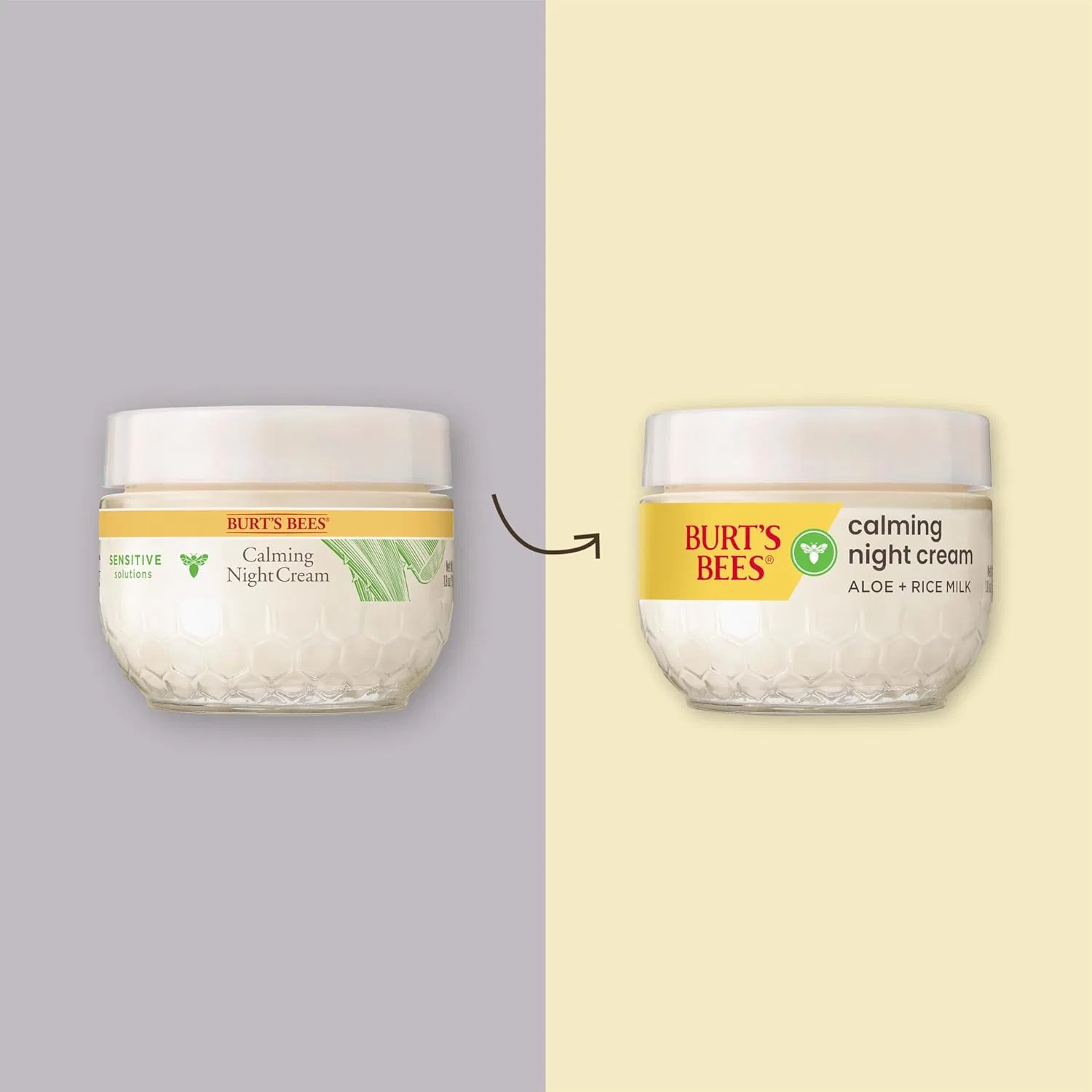 Крем для лица Burt's Bees — Ночной для чувствительной кожи с медом и рисовым молоком — фото 2