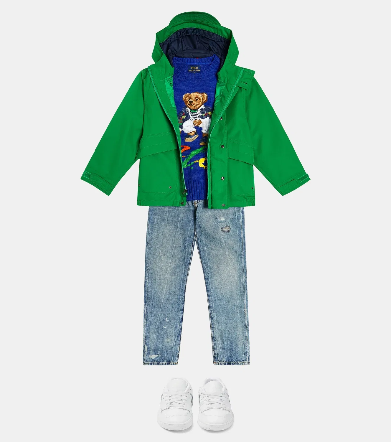 Ветровка Truro Polo Ralph Lauren Kids, зеленый — фото 2