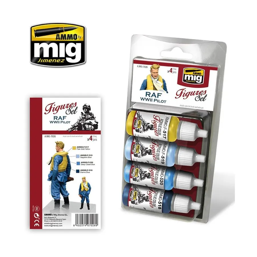 

Униформа пилотов Королевских ВВС времен Второй мировой войны, Acrylic Paint Sets
