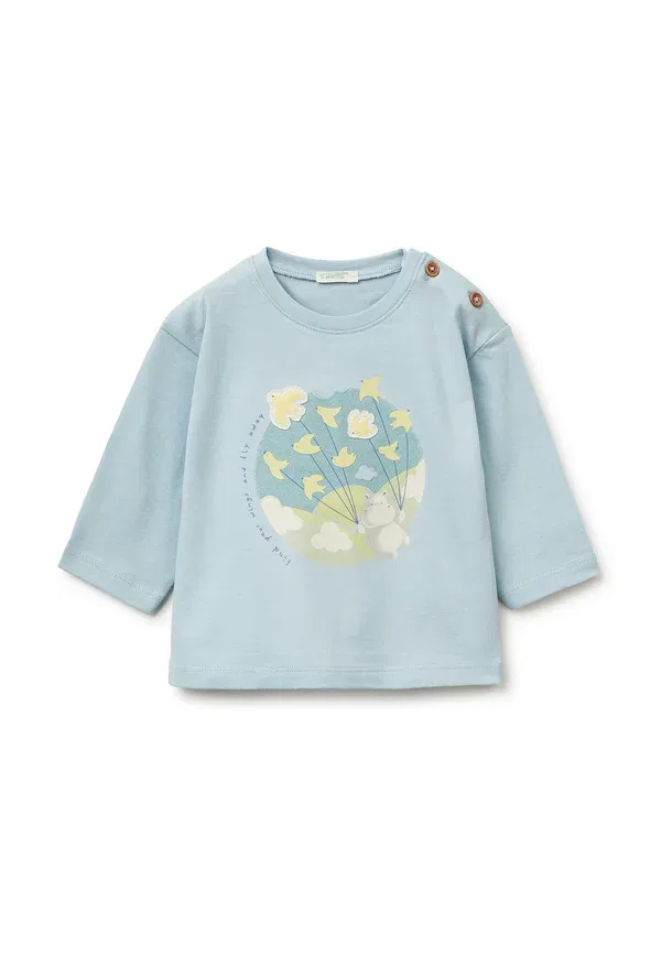 Топ с длинными рукавами United Colors Of Benetton, синий