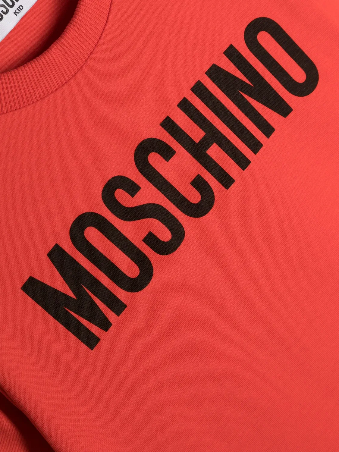 Футболка с принтом логотипа Boutique Moschino, красный — фото 3